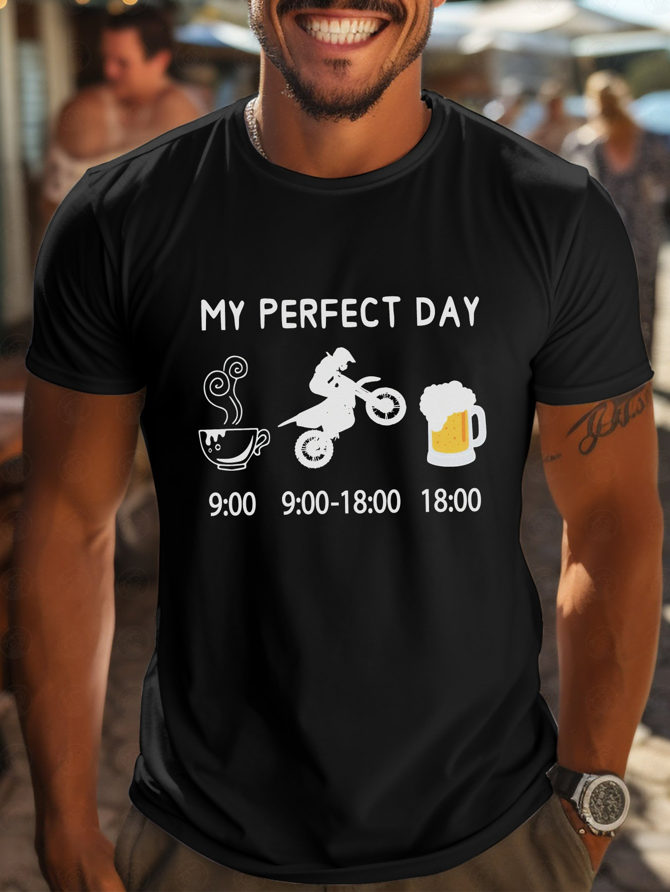 Summer Clothing Range - Camiseta gráfica para hombre 180 Long