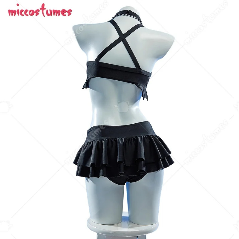 Halter Neck Top - 25COShaikyuu Traje de baño gótico de