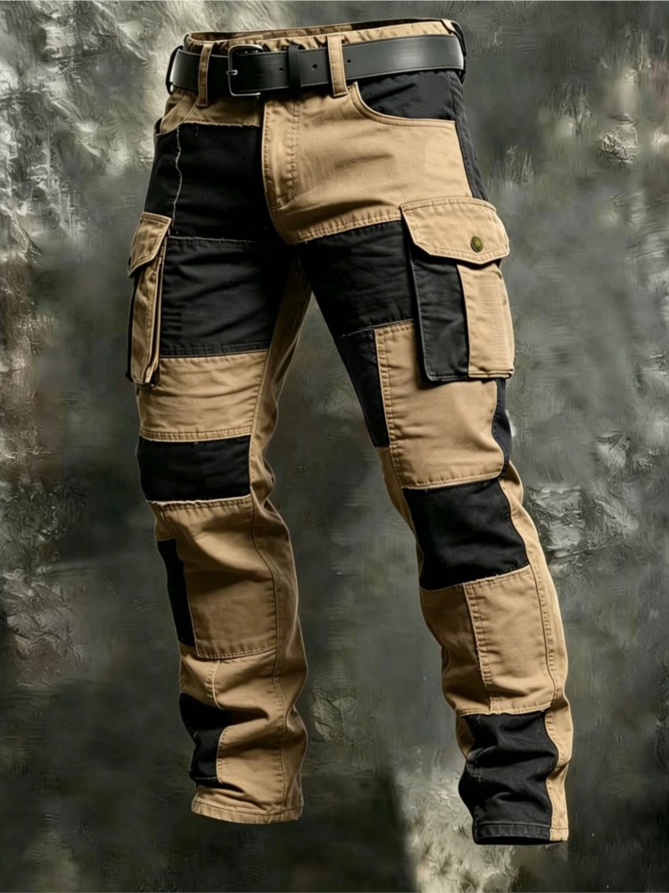 Summer Clothing Work - Pantalones Cargo de Algodón para Hombre,