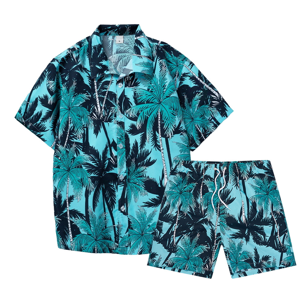 Beach Shirt Hawaiian - Conjunto de Camisa y Pantalones Cortos