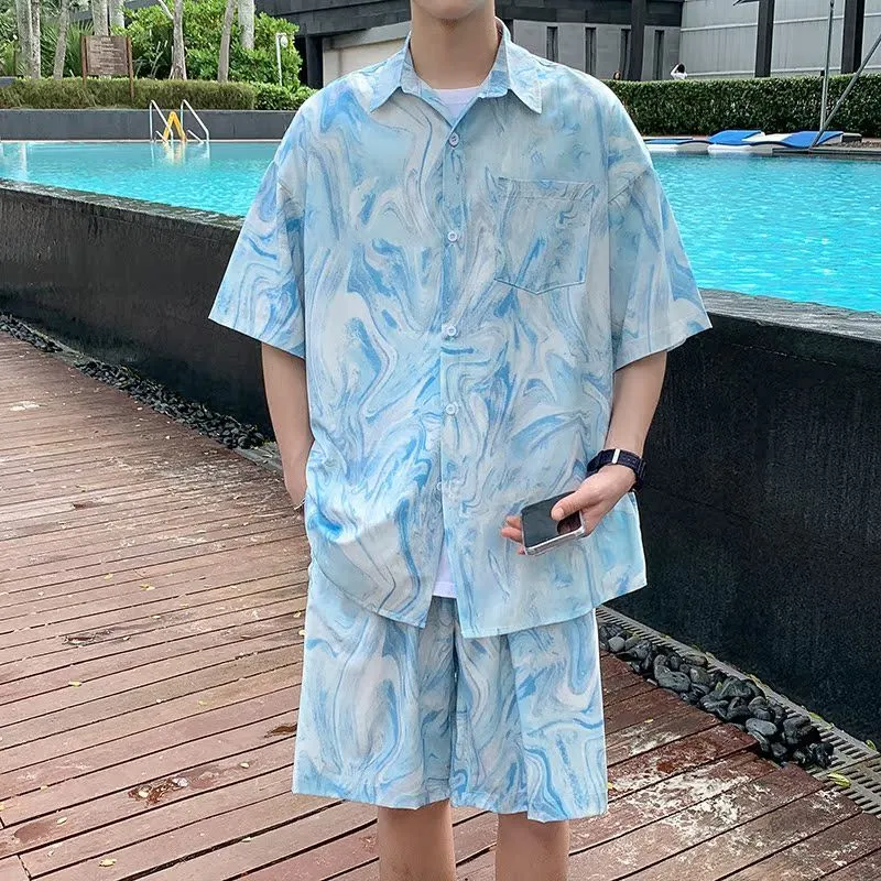 Beach Shirt Hawaiian - Conjunto de Camisa y Pantalones Cortos