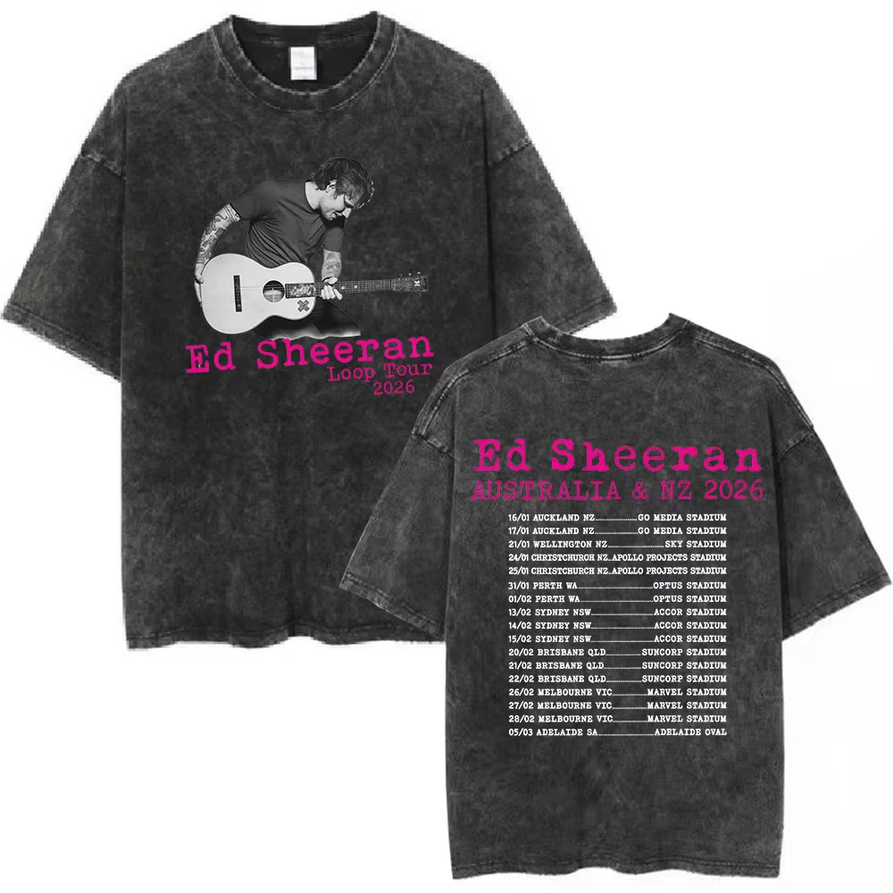 Summer Clothing Australia - Camiseta Vintage Lavada Ed Sheeran Loop