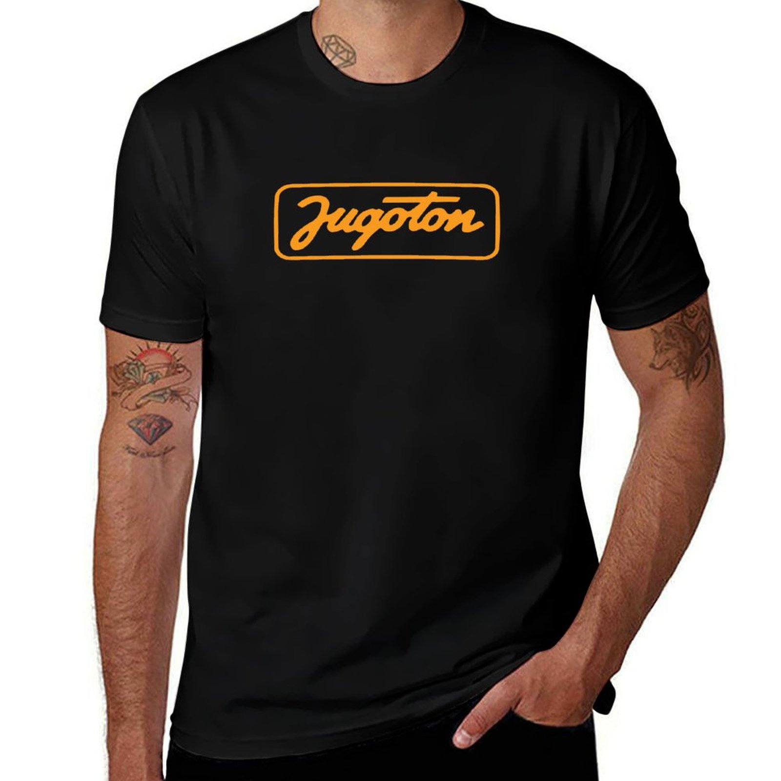 Summer Clothing Label - Camiseta naranja con diseño de etiqueta