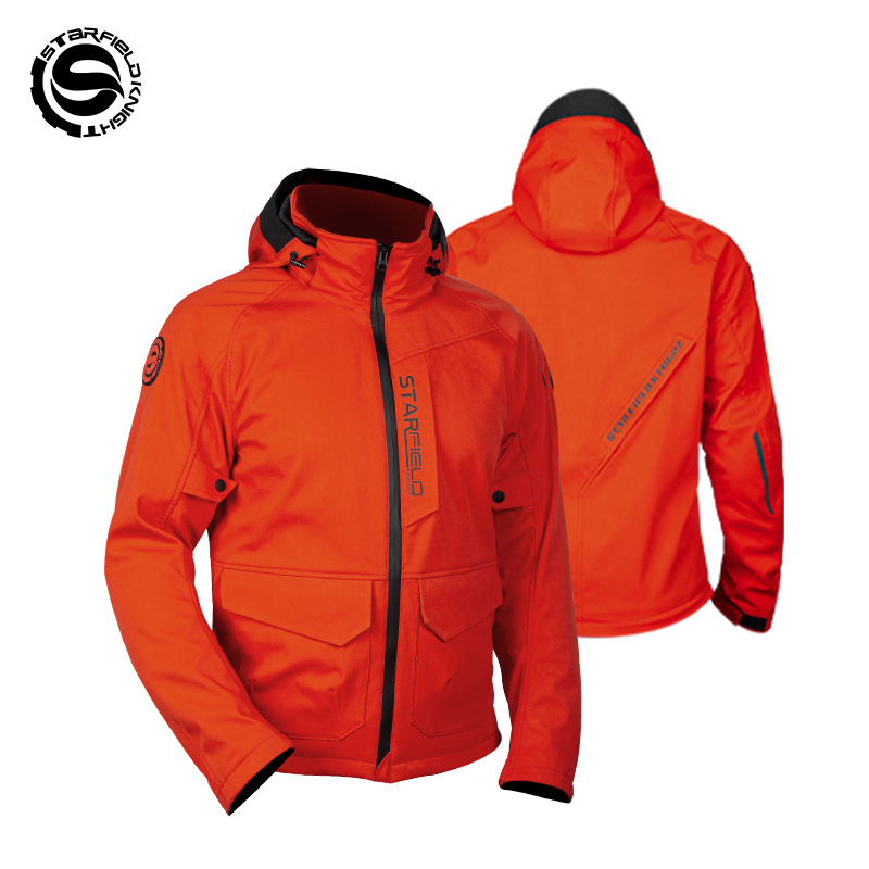 Summer Knights Clothing - Chaqueta de motocicleta SFK naranja para