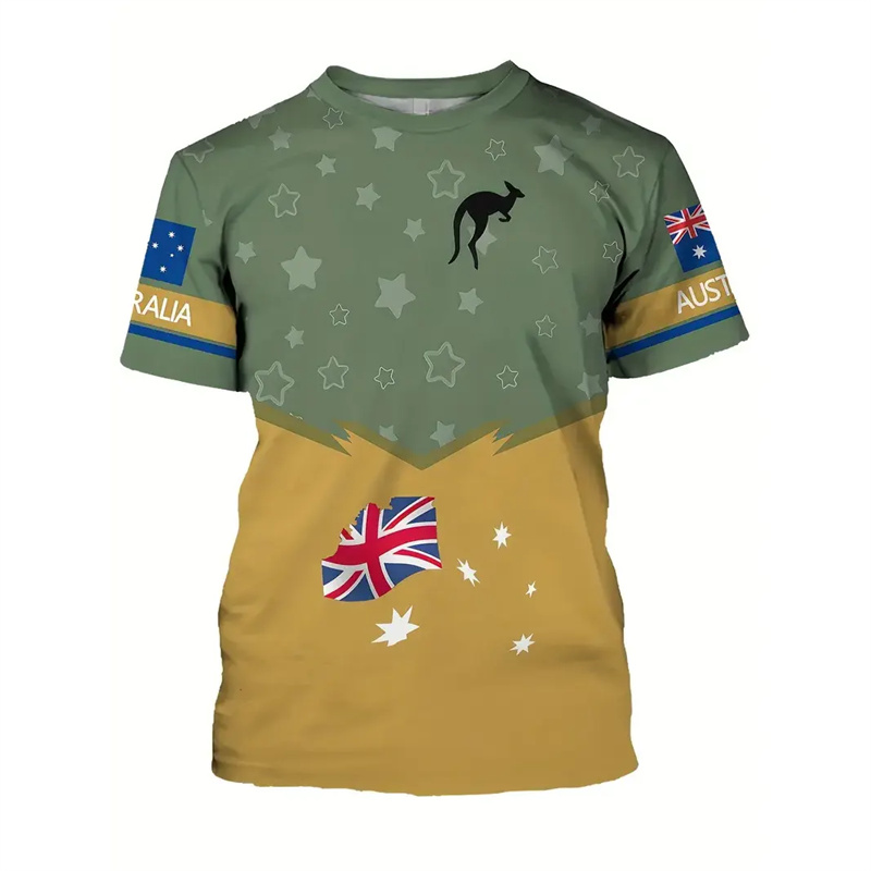 Summer Clothing Australia - Australia National Flag T-shirt For Men's