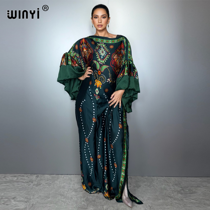 Summer Evenings Clothing - WINYI elegante puff (ed) mangas vestido