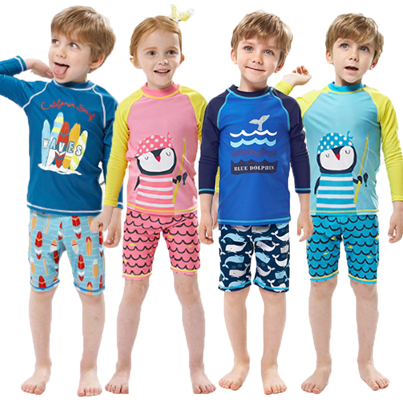 Rash Guard Long Sleeve - Traje de Baño para Niños con