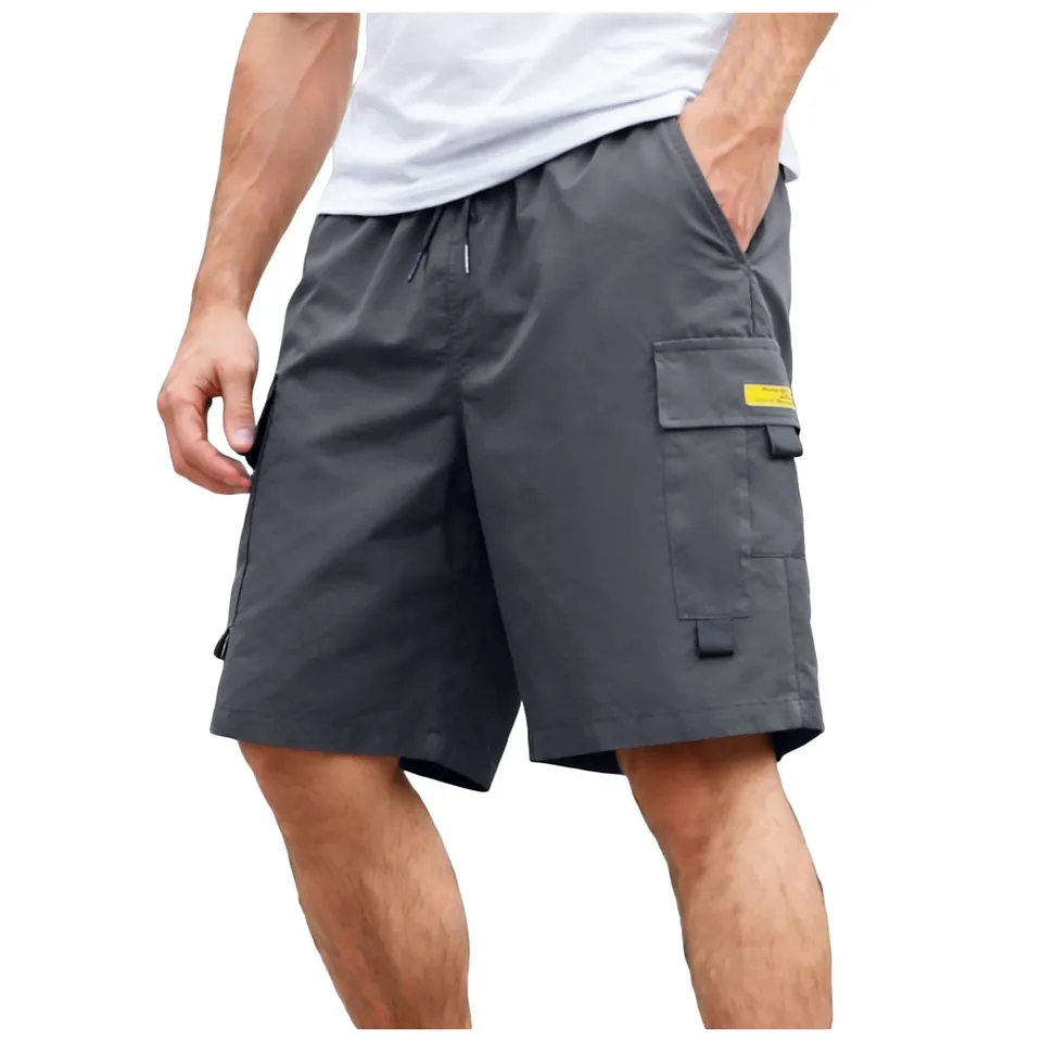 Summer Clothing Work - Pantalones Cortos Cargo de Verano para