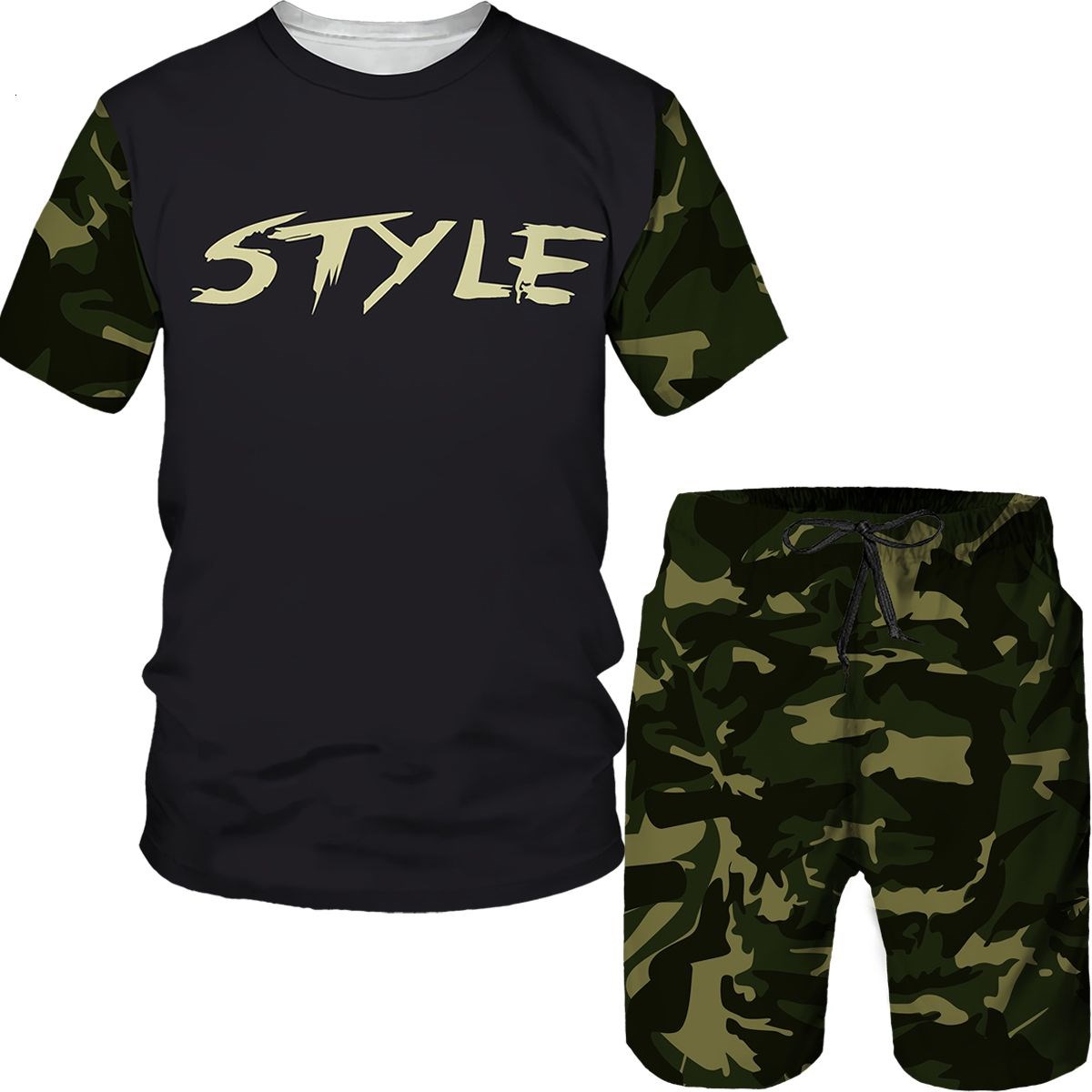 Summer Clothing Pieces - Trajes de Camuflaje para Hombre, Camisetas