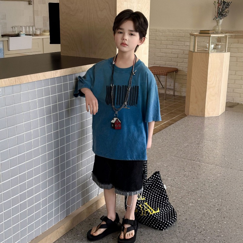 Summer Clothing Range - Pantalones Cortos de Mezclilla para Niños,