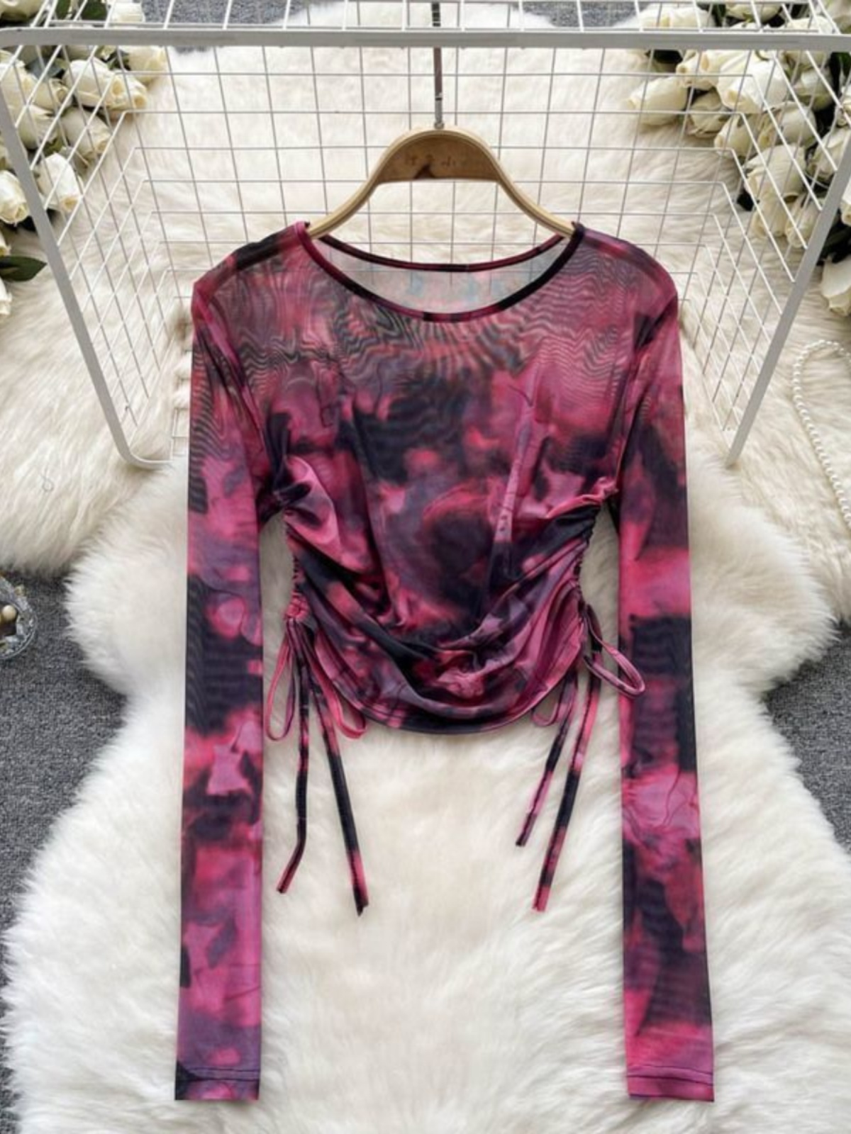 Summer Clothing Label - Cseta Retro Tie Dye de Malla
