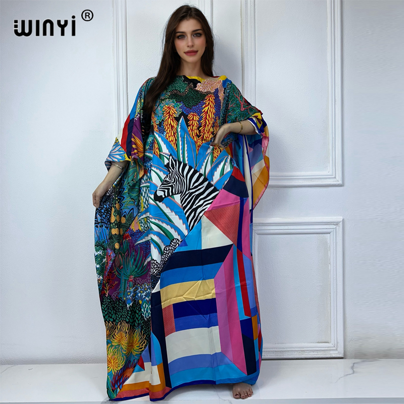 Summer Evenings Clothing - WINYI-caftán estampado de alta calidad para