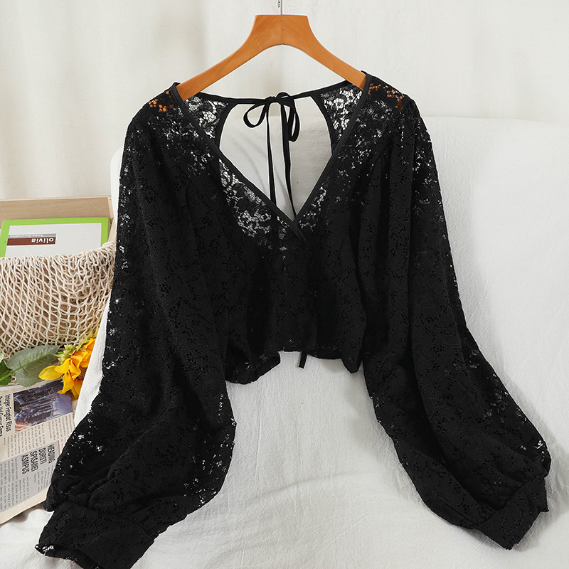 Blusas con diseño Simple de en - Crop Blouse Linen reseña y precio