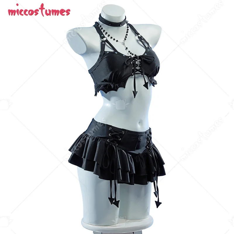 25COShaikyuu Traje de baño gót - Halter Neck Top reseña y precio