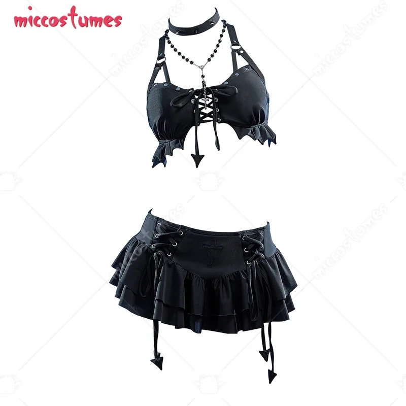 25COShaikyuu Traje de baño gót - Halter Neck Top reseña y precio