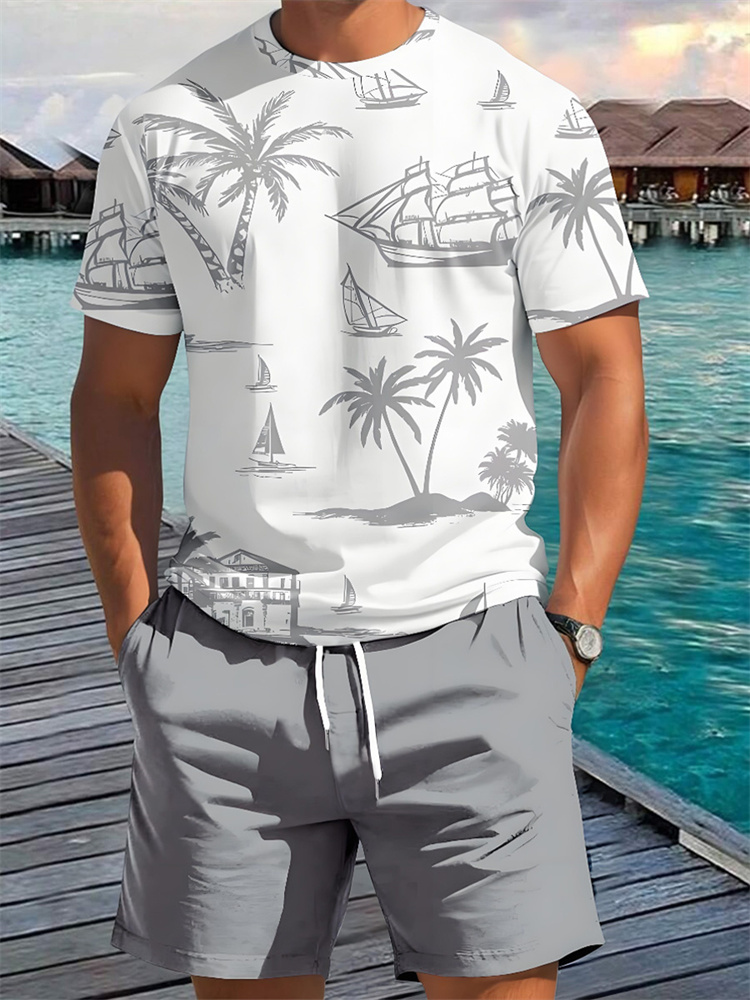 Conjunto de Pantalones Cortos  - Beach Shirt Hawaiian reseña y precio