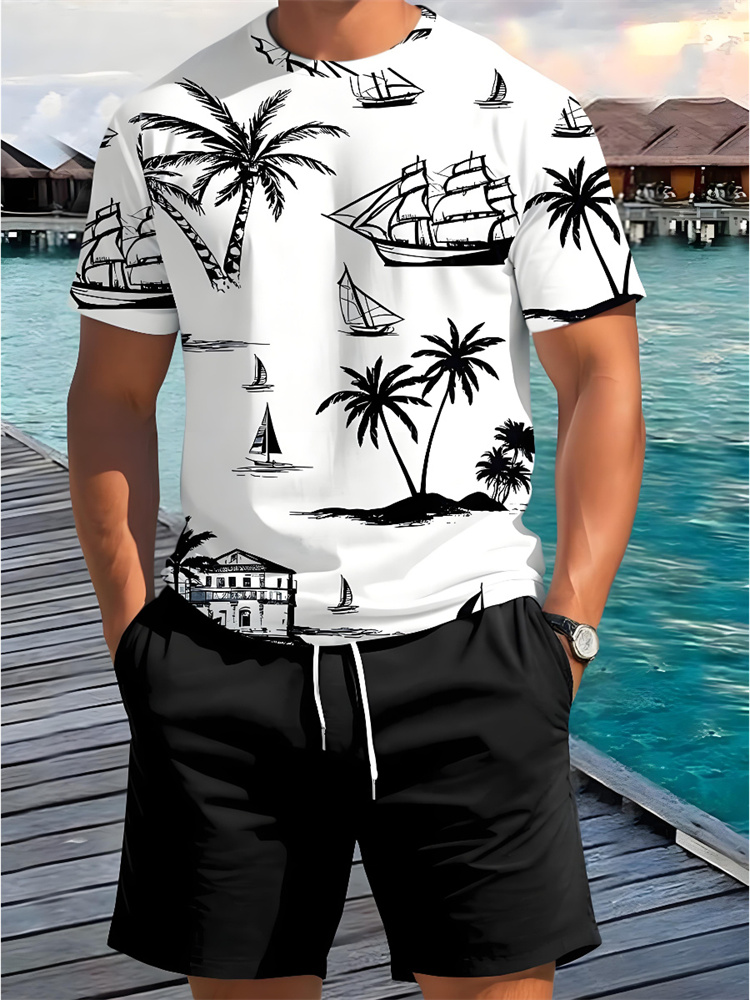 Conjunto de Pantalones Cortos  - Beach Shirt Hawaiian reseña y precio