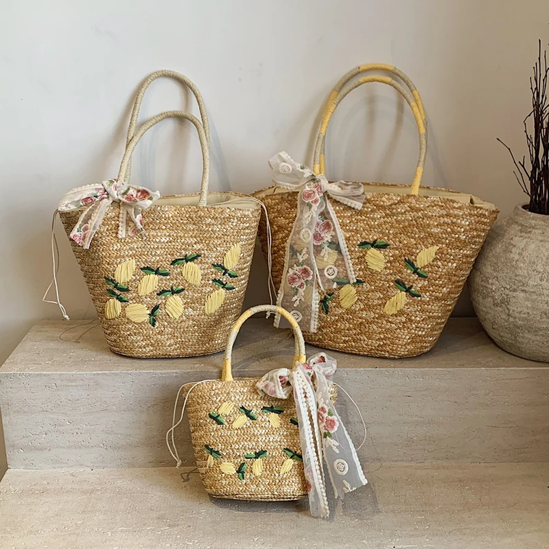Bolso de hombro de playa de gr - Beach Bag Straw reseña y precio