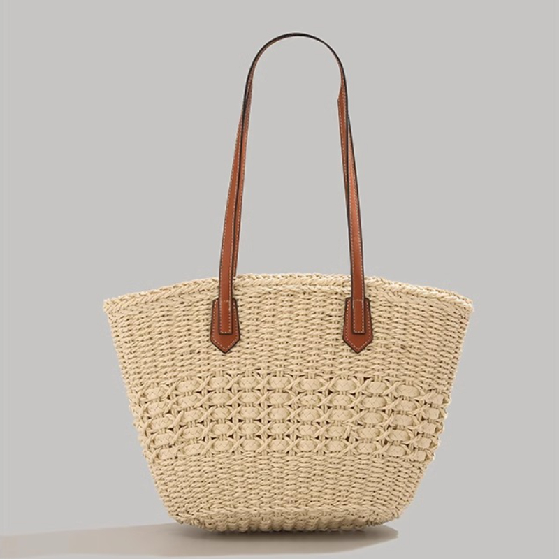 Bolsa de paja plegable extragr - Beach Bag Straw reseña y precio