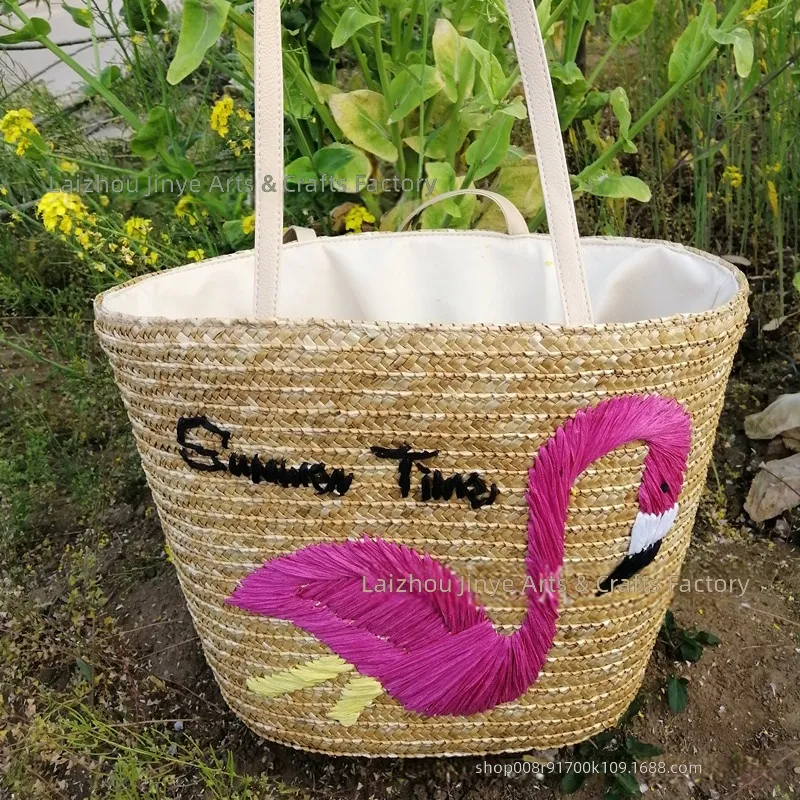 Bolso de mano de paja de trigo - Beach Bag Straw reseña y precio