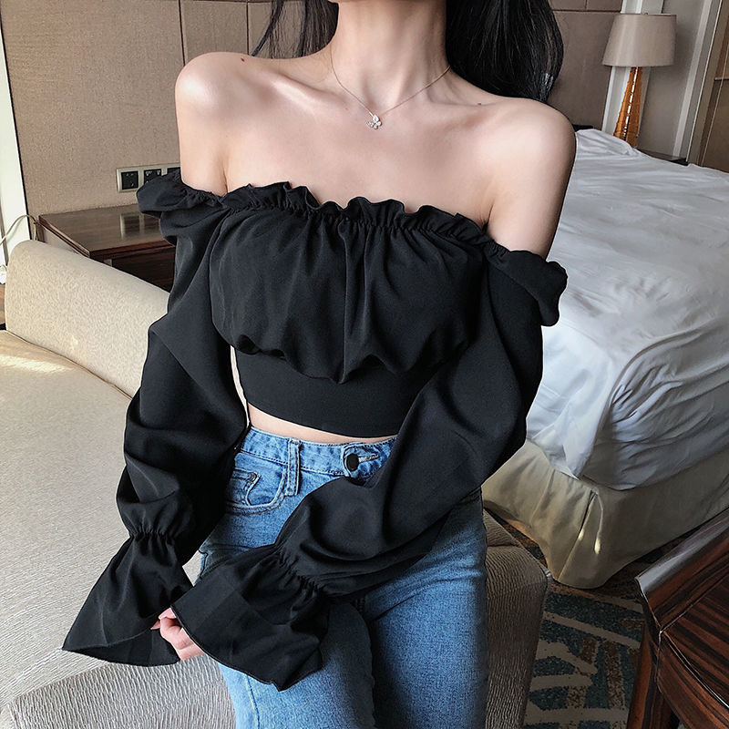 Blusas de mujer con mangas abu - Crop Blouse Linen reseña y precio