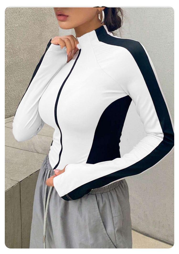 Chaqueta de yoga con cuello al - Summer Clothing Pieces reseña y precio