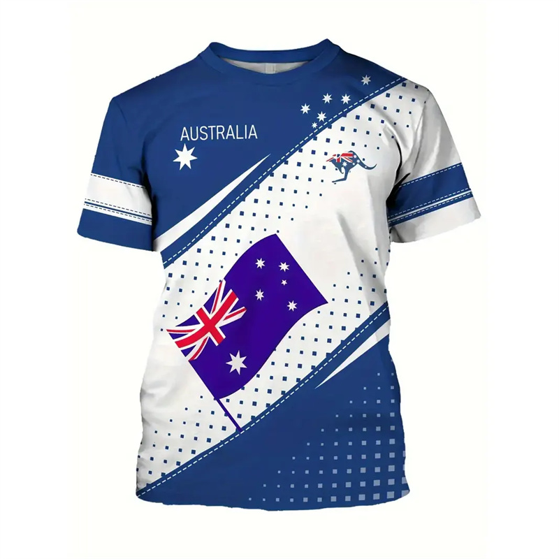 Australia National Flag T-shir - Summer Clothing Australia reseña y precio
