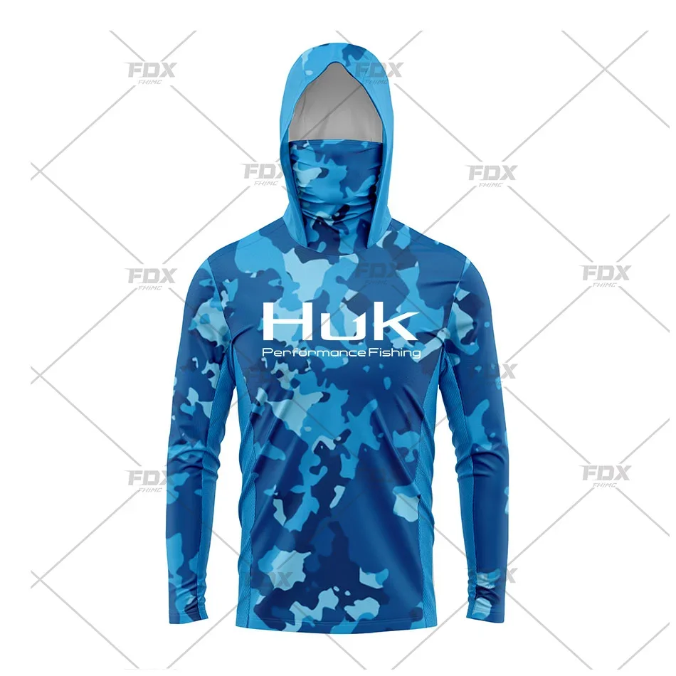 HUK-Camiseta con capucha de ma - Rash Guard Long Sleeve reseña y precio