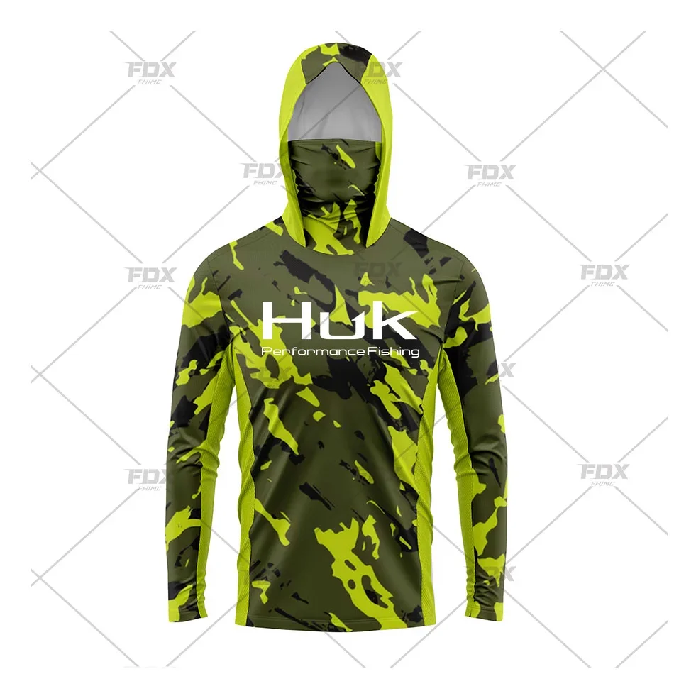 HUK-Camiseta con capucha de ma - Rash Guard Long Sleeve reseña y precio
