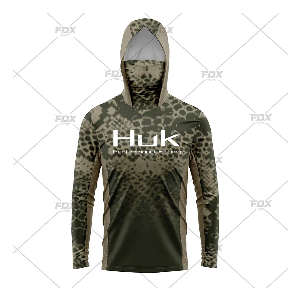HUK-Camiseta con capucha de ma - Rash Guard Long Sleeve reseña y precio