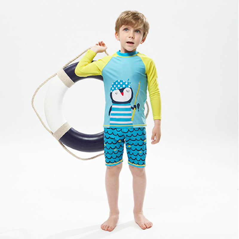 Traje de Baño para Niños con E - Rash Guard Long Sleeve reseña y precio