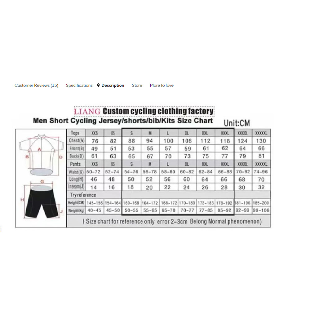Conjunto de Jersey de Ciclismo - Summer Clothing Australia reseña y precio