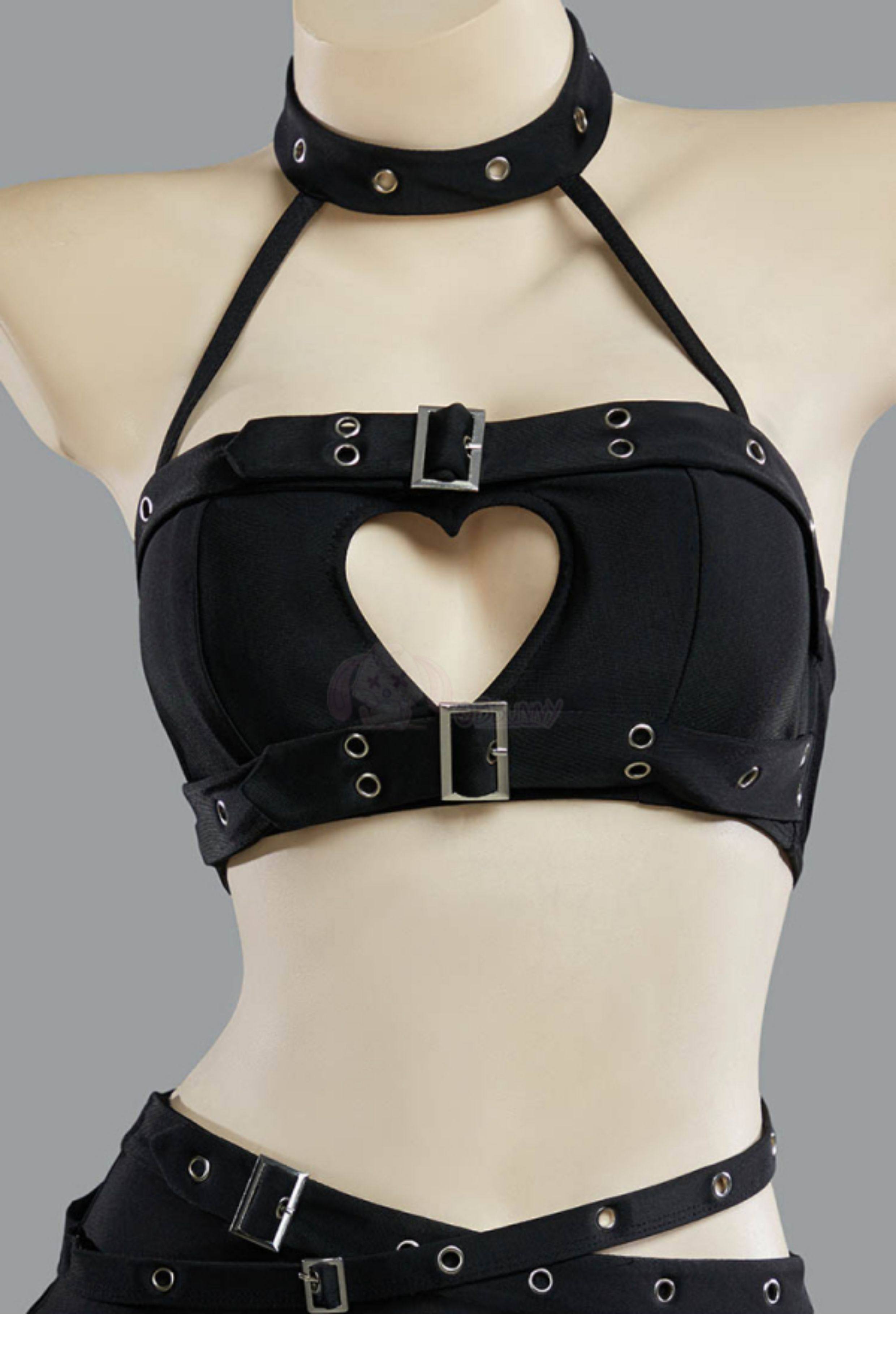 Traje de baño gótico Punk con  - Halter Neck Top reseña y precio