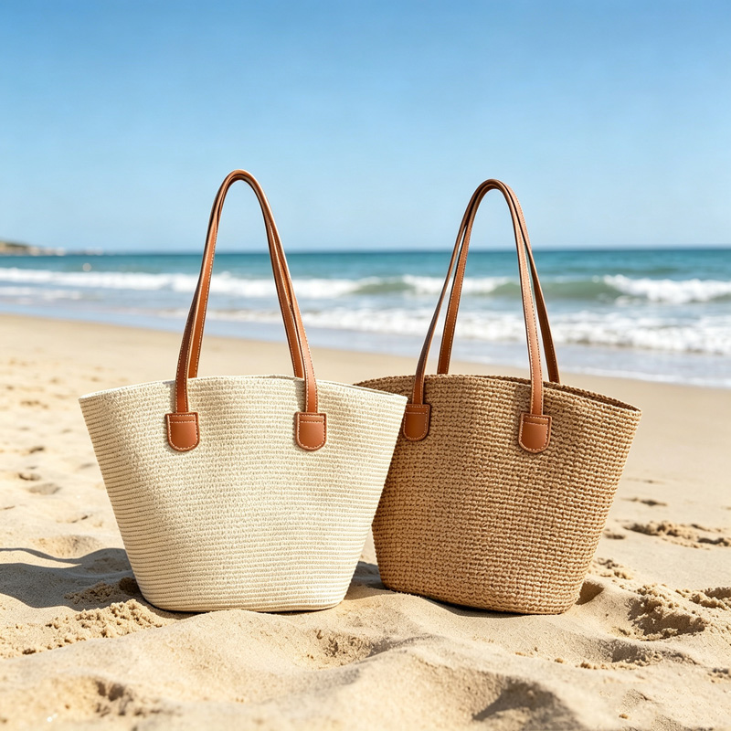 CLAREGQI Bolso Tote de Paja de - Beach Bag Straw reseña y precio
