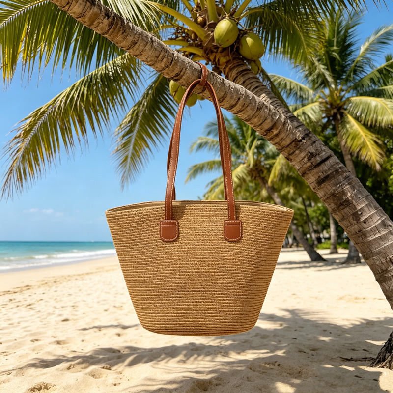 CLAREGQI Bolso Tote de Paja de - Beach Bag Straw reseña y precio