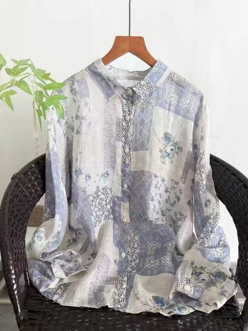 Camisas y blusas de lino 100%  - Vintage Summer Clothing Brand reseña y precio