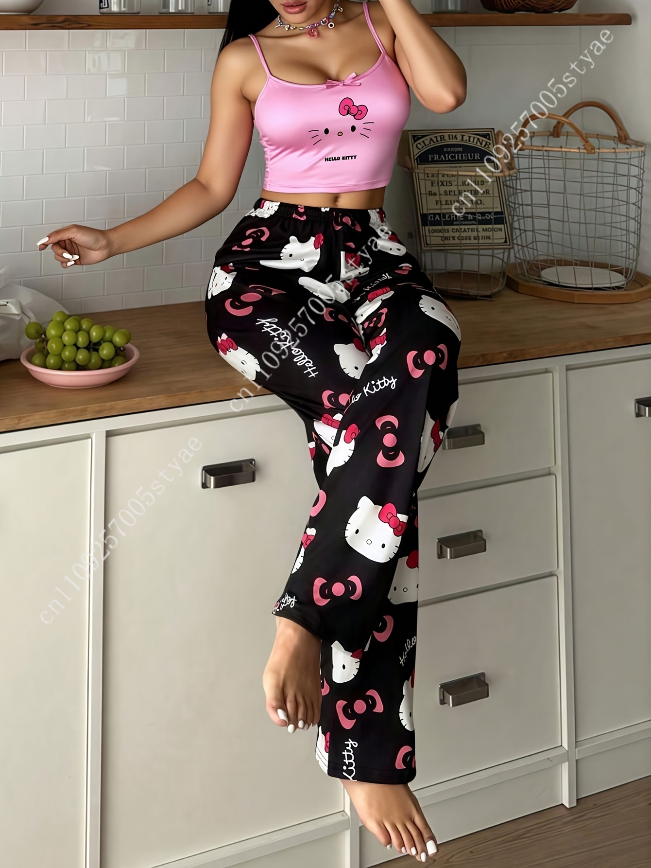 Conjunto de pijama Sanrio Hell - Halter Neck Top reseña y precio