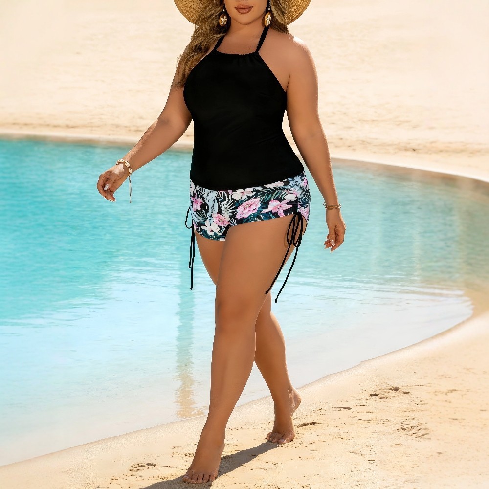 Traje de Baño 2026 Tankini con - Halter Neck Top reseña y precio