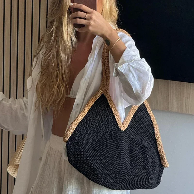 Bolso de Mano Tejido a Mano, N - Beach Bag Straw reseña y precio
