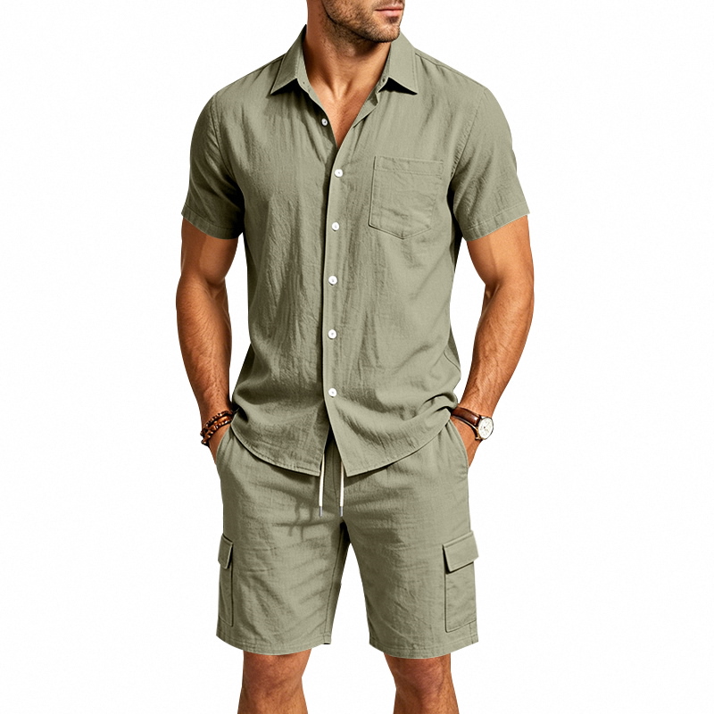 Conjunto de Dos Piezas de Lino - Summer Clothing Sets reseña y precio