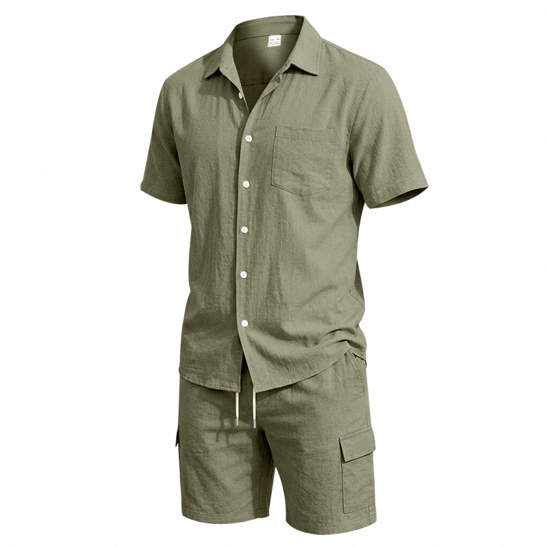 Conjunto de Dos Piezas de Lino - Summer Clothing Sets reseña y precio