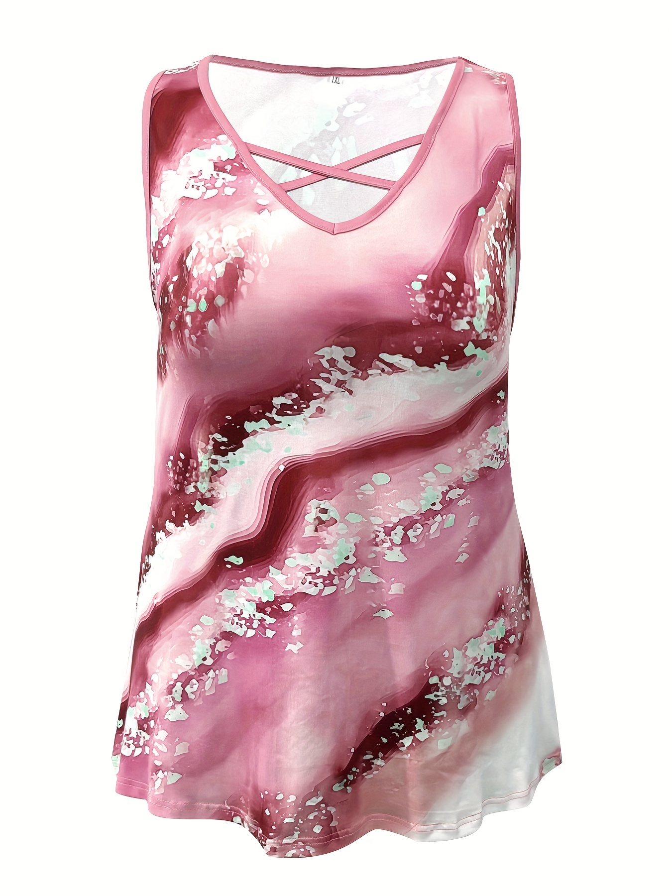 Camiseta sin mangas con estamp - Halter Neck Top reseña y precio