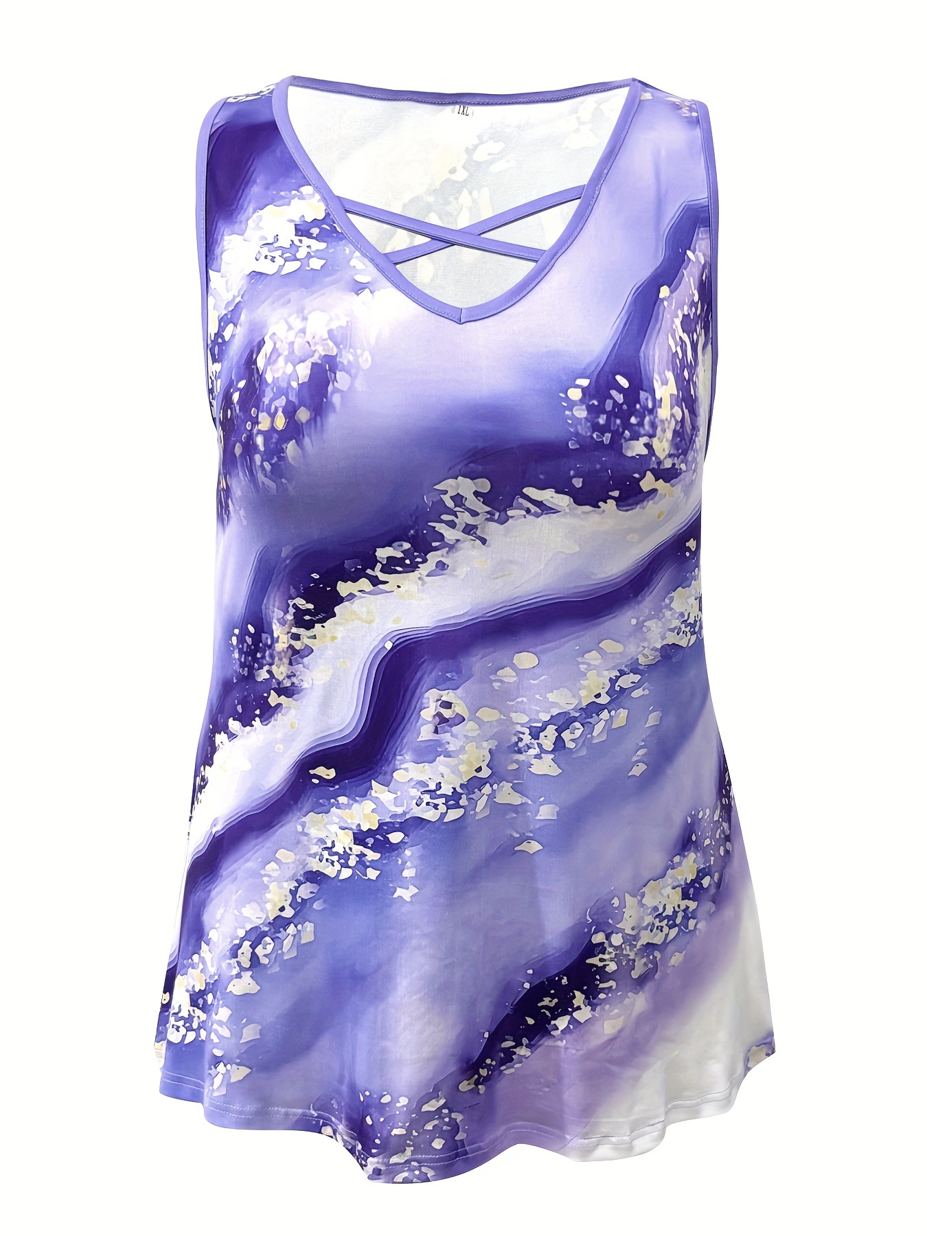 Camiseta sin mangas con estamp - Halter Neck Top reseña y precio